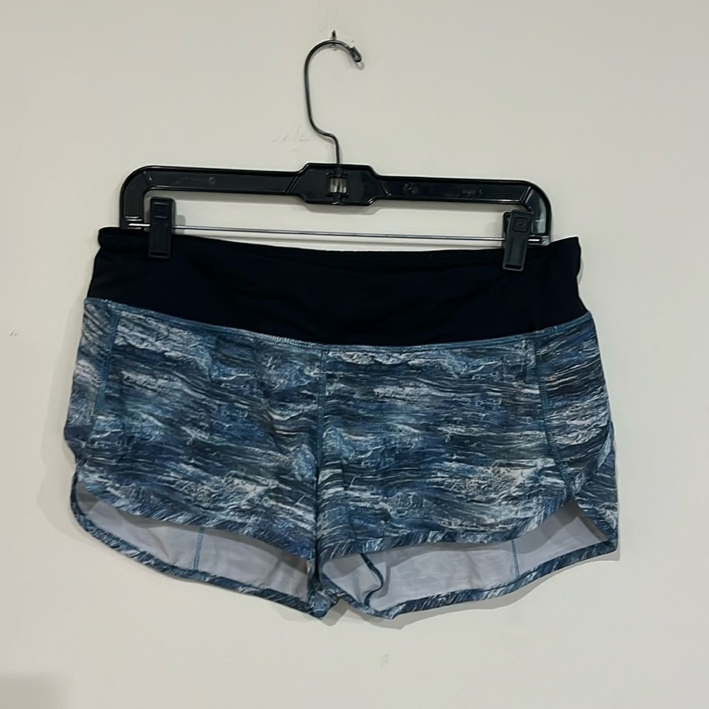 Lululemon Multi Color Marble Pattern Speed Short … - image 1